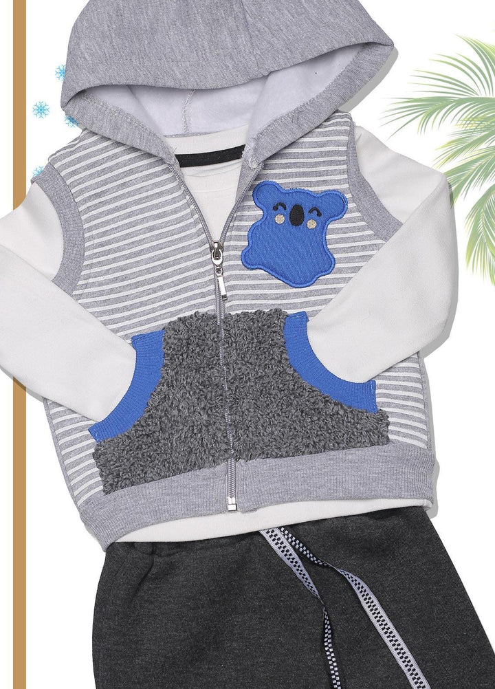 Sanaulla Exclusive Range  Fancy Suit for Boys -  SU22KW 341197 Grey