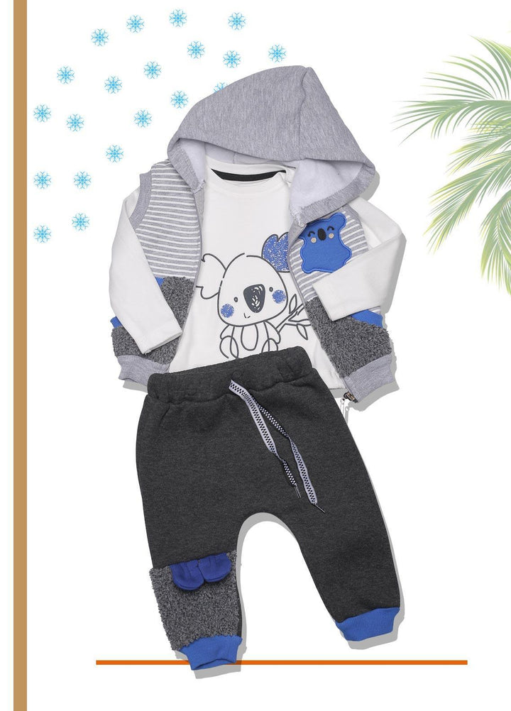 Sanaulla Exclusive Range  Fancy Suit for Boys -  SU22KW 341197 Grey