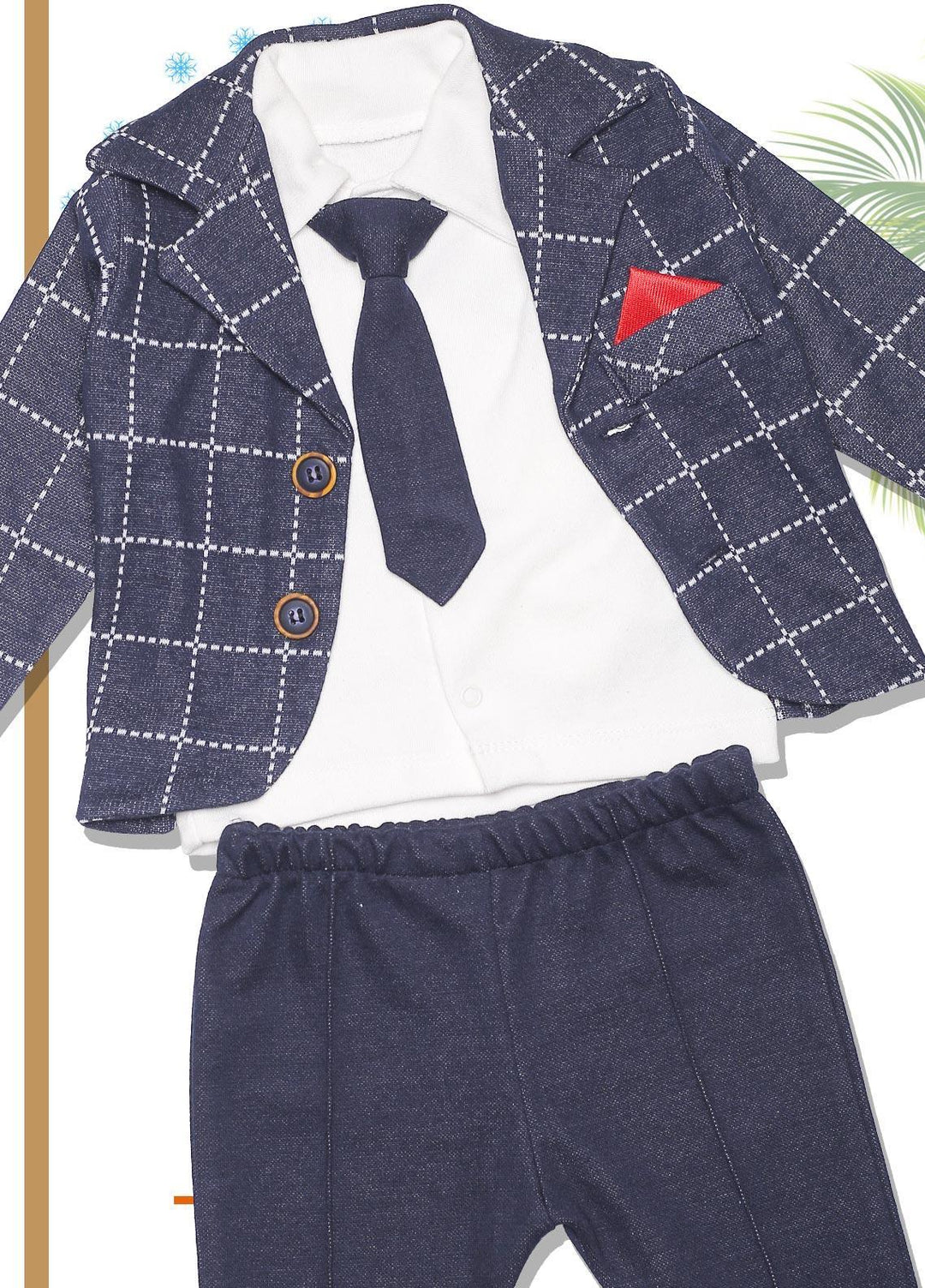 Sanaulla Exclusive Range  Fancy Suit for Boys -  SU22KW 335832 Blue