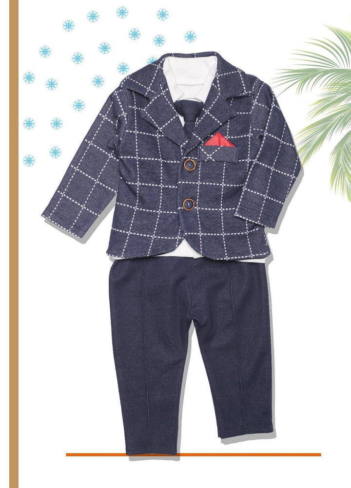 Sanaulla Exclusive Range  Fancy Suit for Boys -  SU22KW 335832 Blue