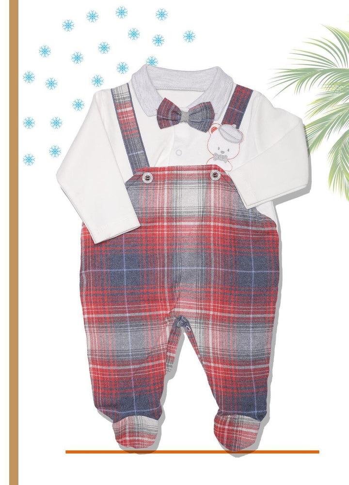 Sanaulla Exclusive Range  Fancy Boys Romper -  SU22KW 341675 Rust