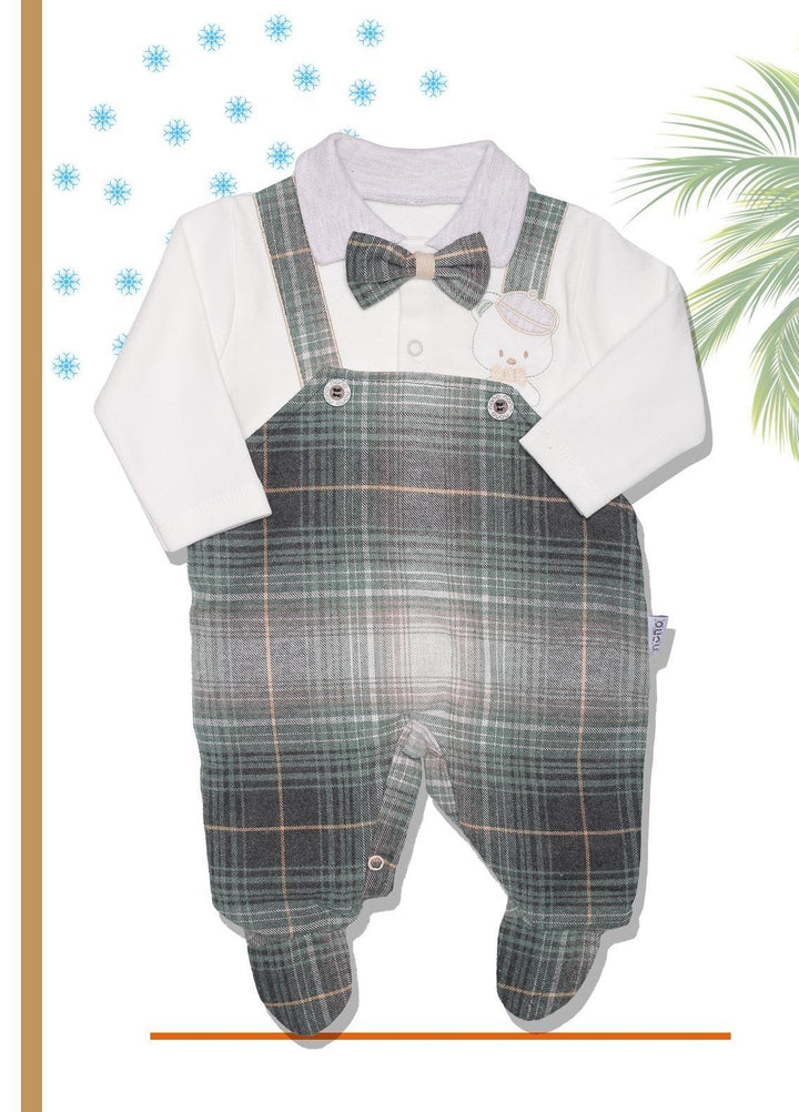 Sanaulla Exclusive Range  Fancy Boys Romper -  SU22KW 341675 Green