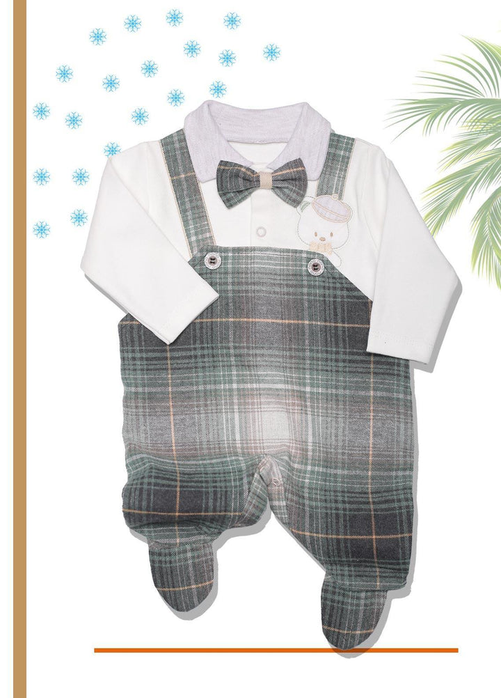 Sanaulla Exclusive Range  Fancy Boys Romper -  SU22KW 341675 Green