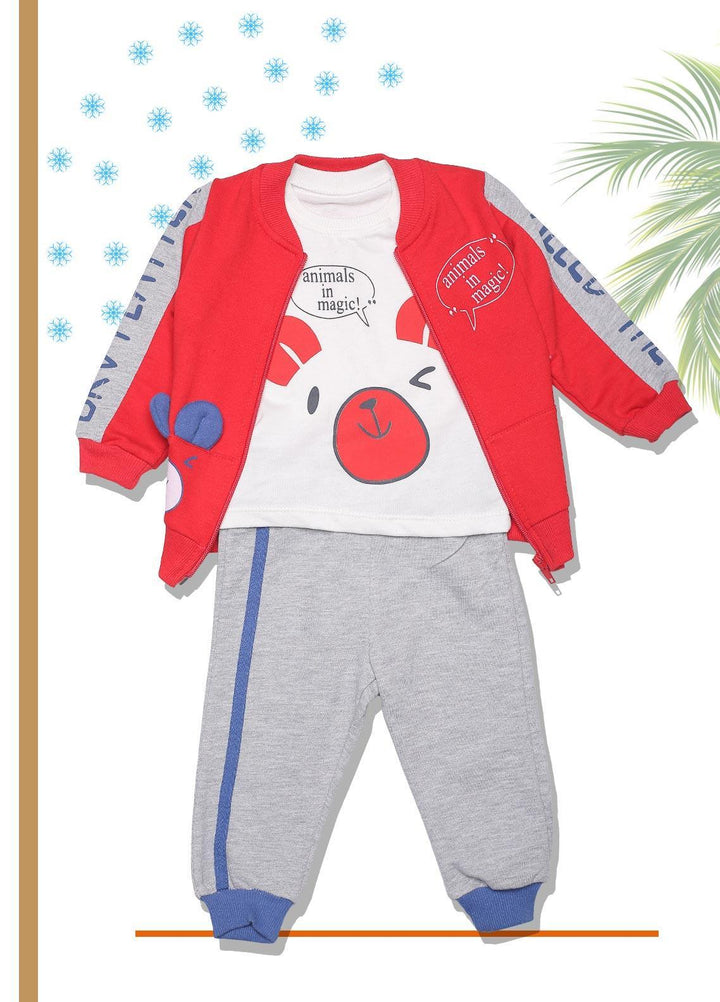 Sanaulla Exclusive Range  Fancy Suit for Boys -  SU22KW 342503 Red