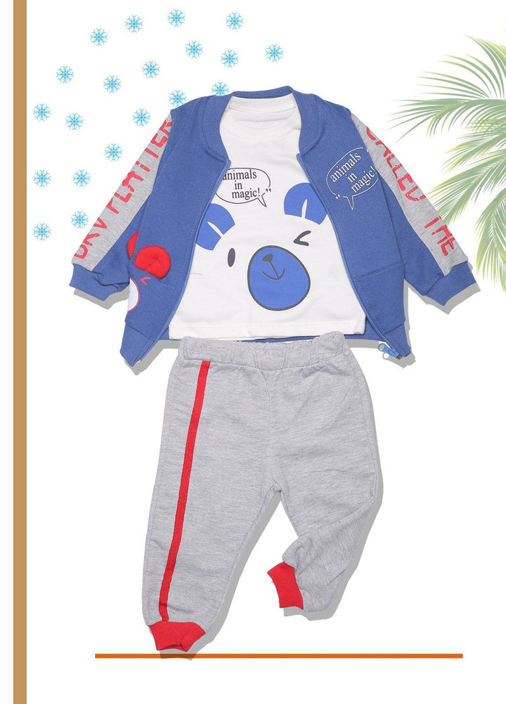 Sanaulla Exclusive Range  Fancy Boys Suit -  SU22KW 342503 Blue