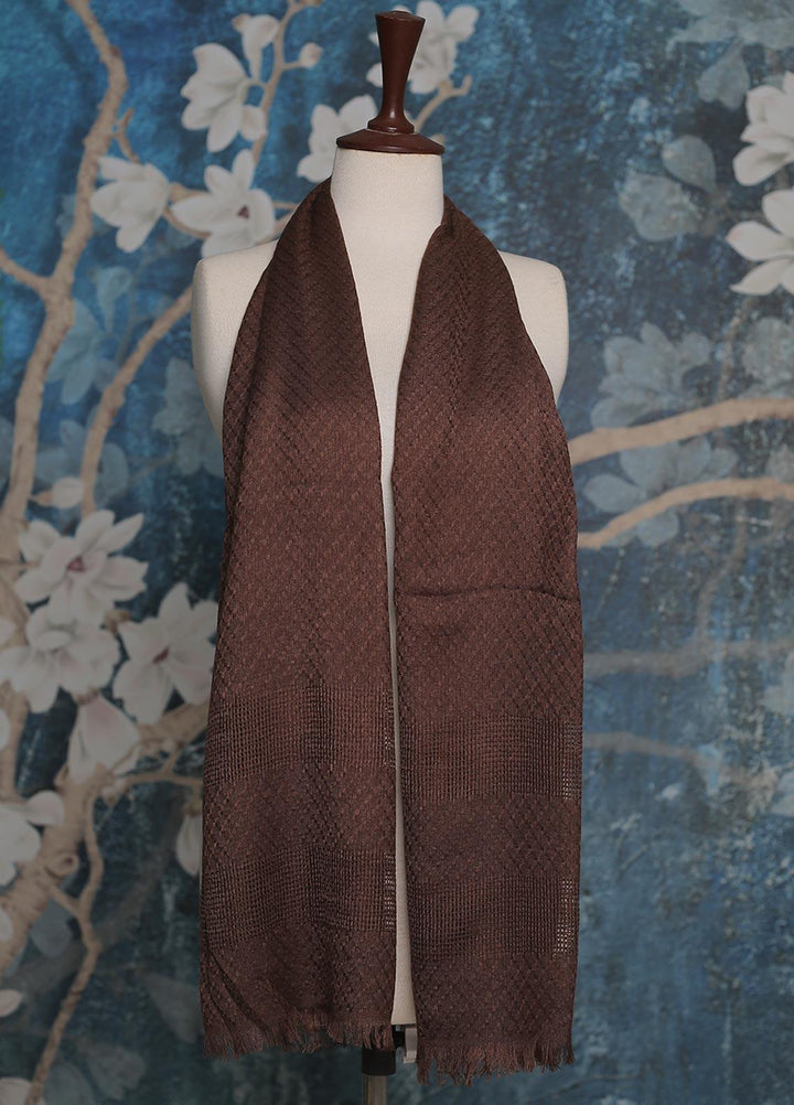 Sanaulla Exclusive Range    Scarves D-01 Brown - Ladies Scarves