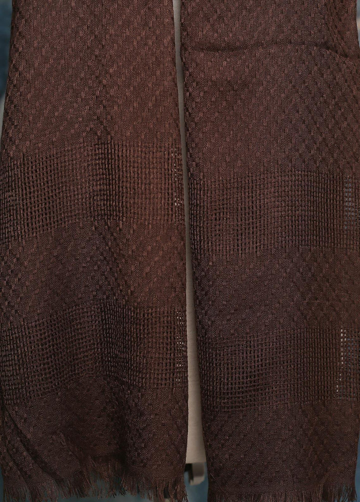 Sanaulla Exclusive Range    Scarves D-01 Brown - Ladies Scarves