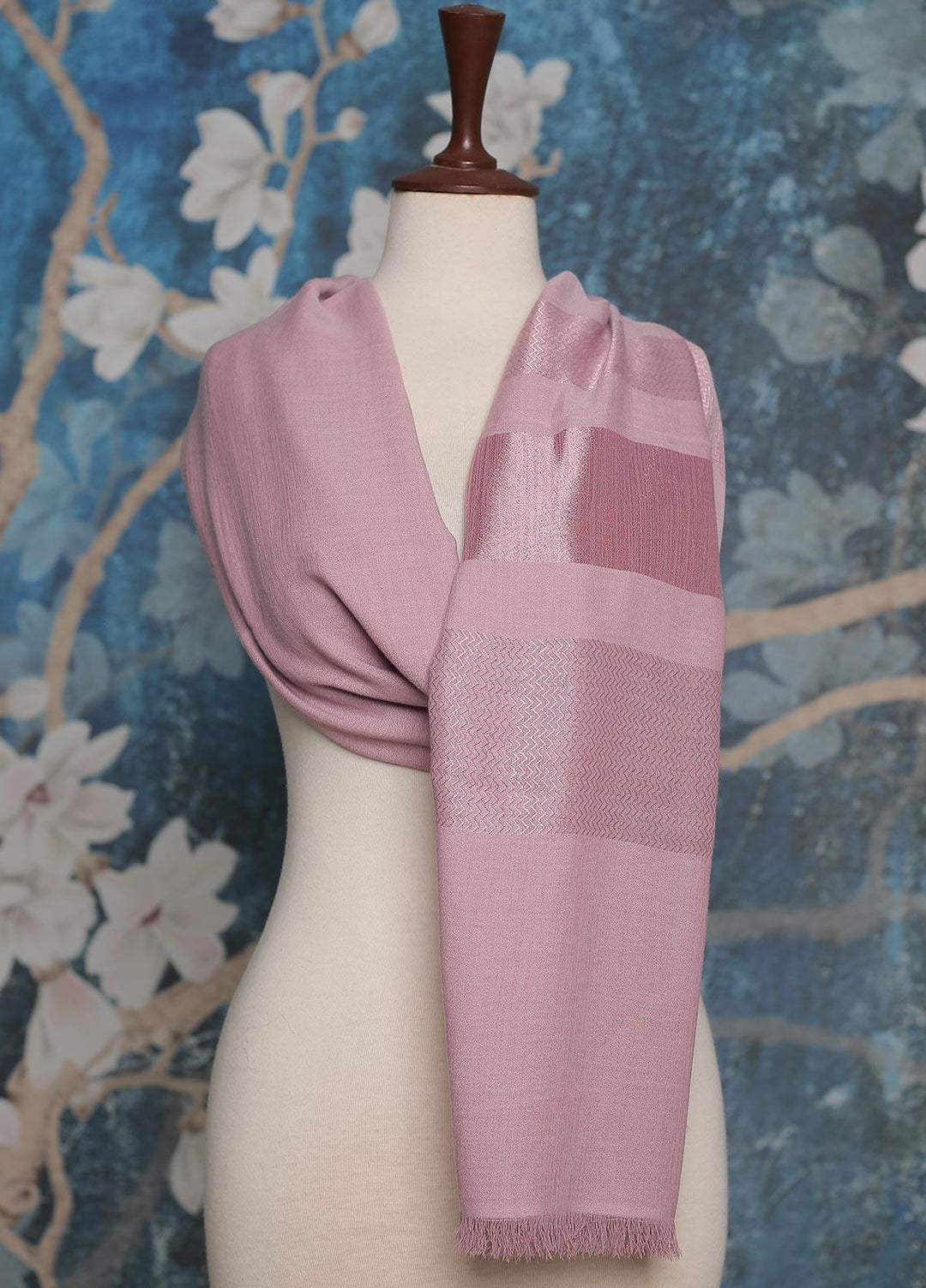 Sanaulla Exclusive Range    Scarves D-17 Pink - Ladies Scarves