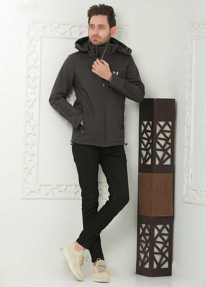 Sanaulla Exclusive Range  Casual Men Jackets -  SU21MJ 601 Dark Grey