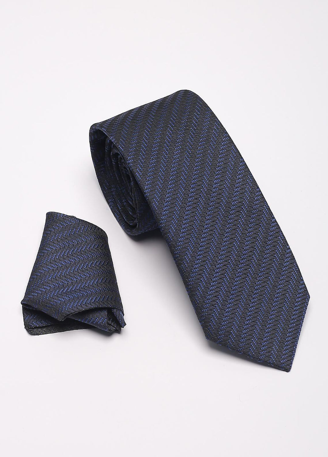 Sanaulla Exclusive Range Narrow Silk Neck Tie  SU21MT Blue-D-8 -