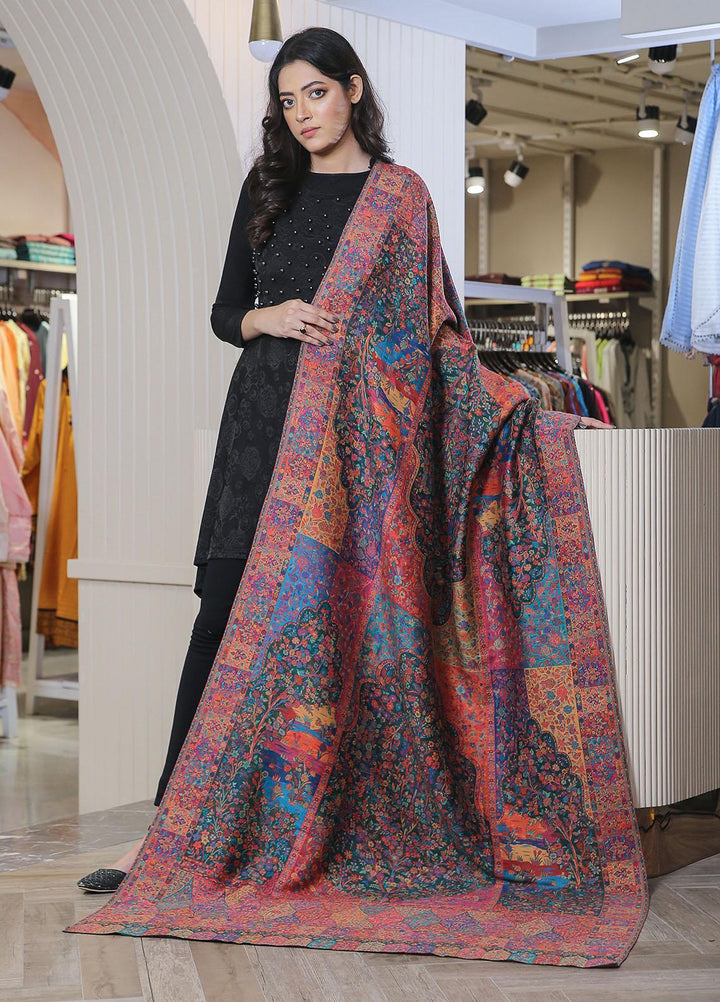 Sanaulla Exclusive Range  Pashmina  Mama D-02 Multi 06 - Women Shawls