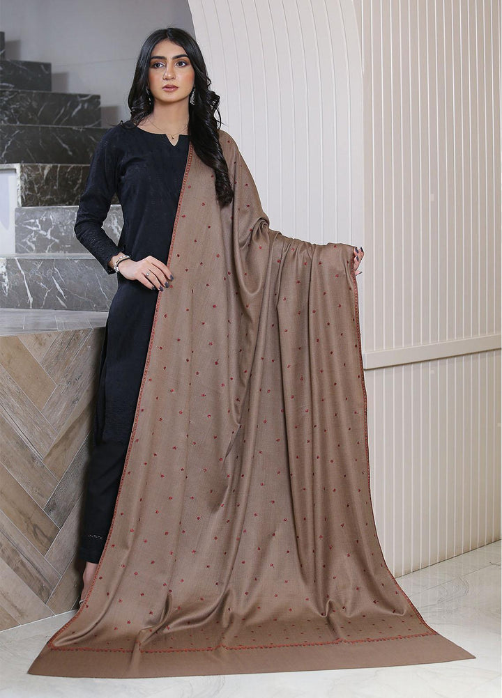 Sanaulla Exclusive Range  Pashmina  KPS 781 D-34 D Brown 1 - Women Shawls