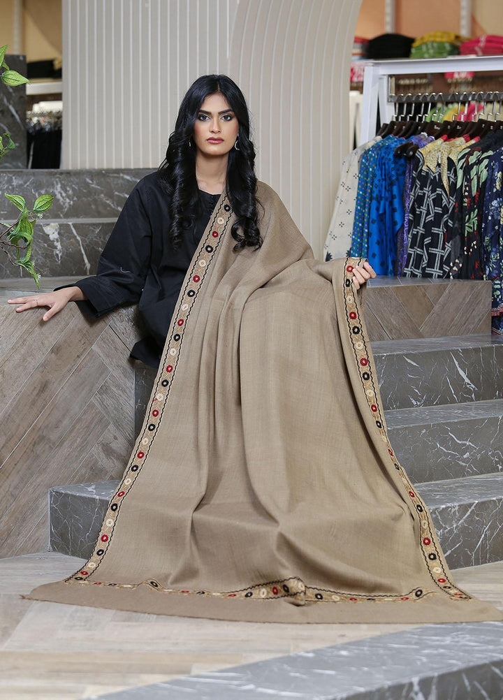 Sanaulla Exclusive Range  Pashmina  KPS 781 D-39 D Brown - Women Shawls