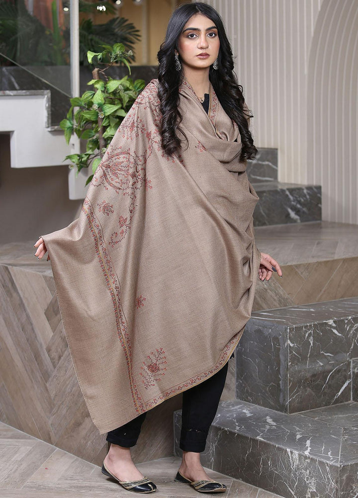 Sanaulla Exclusive Range  Pashmina  KPS 781 D-40 Brown 5 - Women Shawls