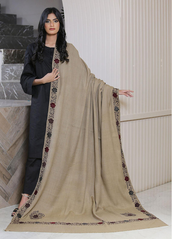 Sanaulla Exclusive Range  Pashmina  KPS 781 D-55 D Brown 1 - Women Shawls