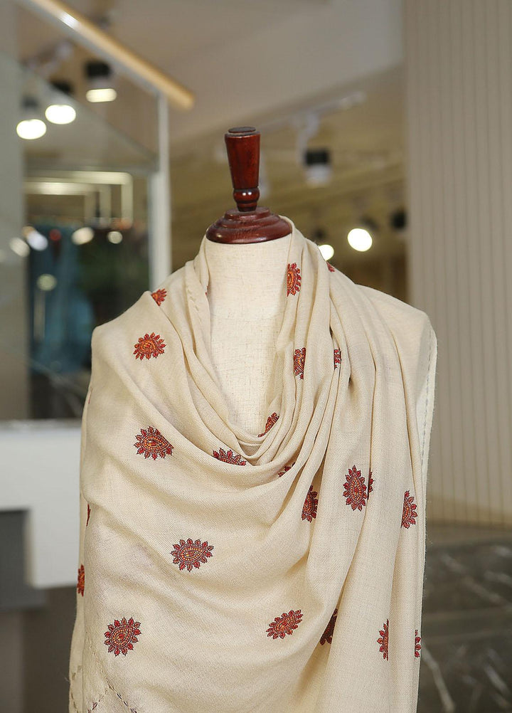Sanaulla Exclusive Range  Pashmina  KPS 781 D-36 Fawn 1 - Women Shawls