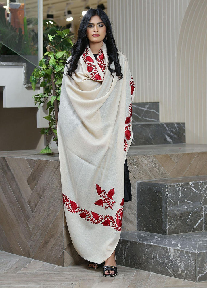 Sanaulla Exclusive Range  Pashmina  Mama D-40 Fawn - Women Shawls