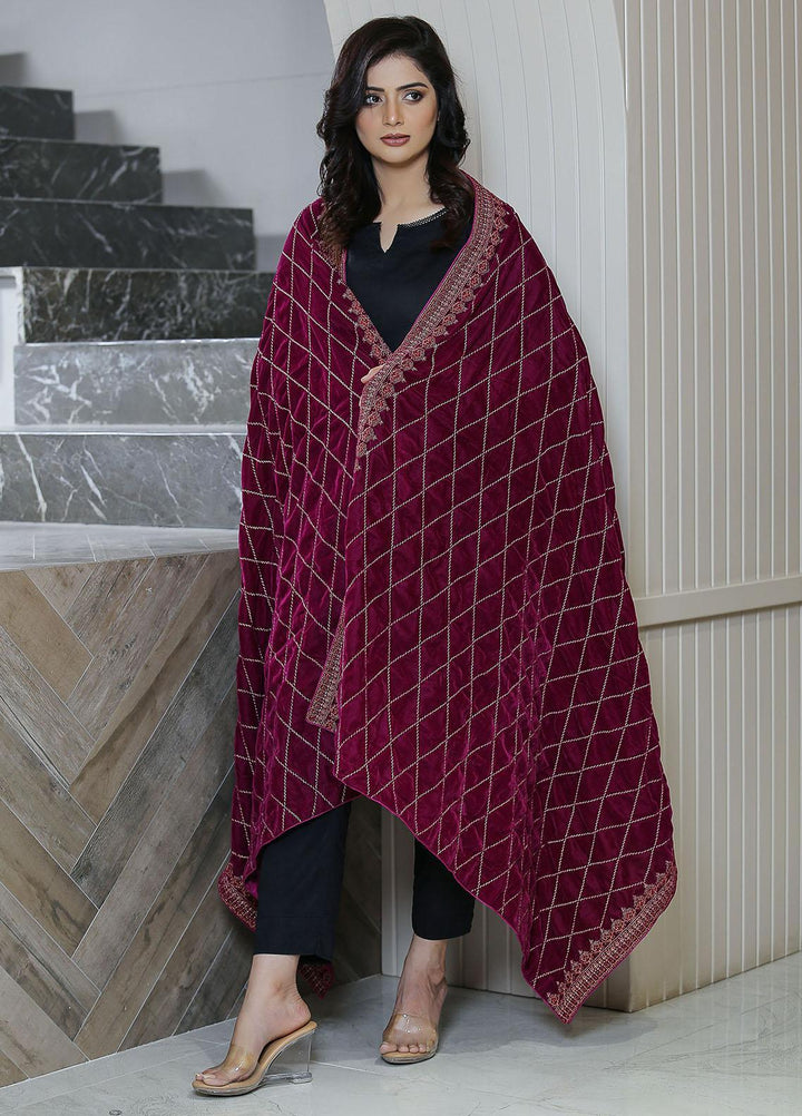 Sanaulla Exclusive Range  Pashmina  KPS 781 D-41 D Pink - Women Shawls