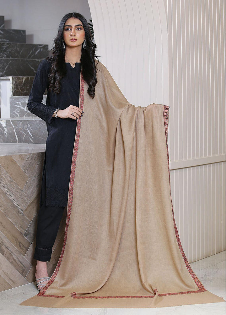 Sanaulla Exclusive Range  Pashmina  Mama D-44 L Brown 09 - Women Shawls