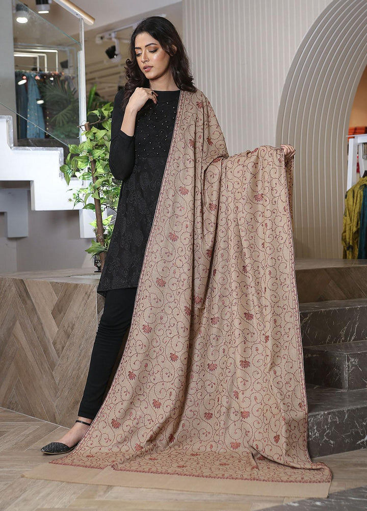 Sanaulla Exclusive Range  Pashmina  KPS 781 D-11 L Brown - Women Shawls