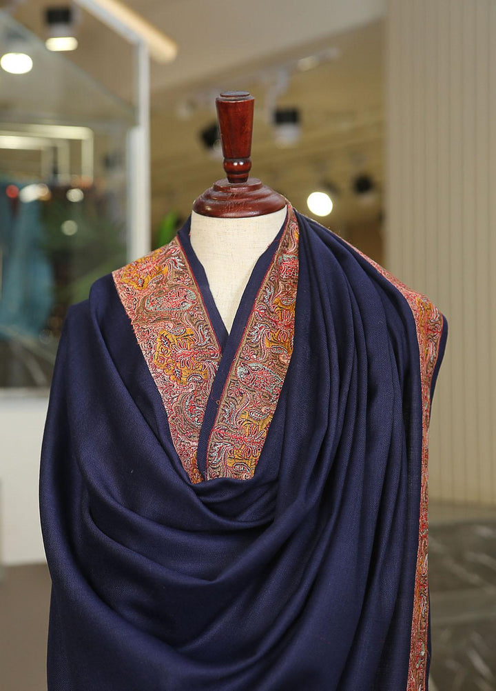 Sanaulla Exclusive Range  Pashmina  KPS 781 D-60 N Blue - Women Shawls