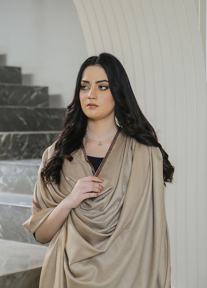 Sanaulla Exclusive Range  Pashmina  KPS 781 D-15 L Brown - Women Shawls