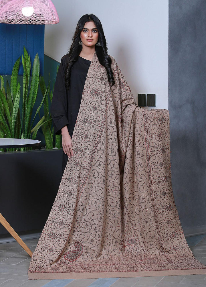 Sanaulla Exclusive Range  Pashmina  KPS 793 D-02 Beige - Women Shawls