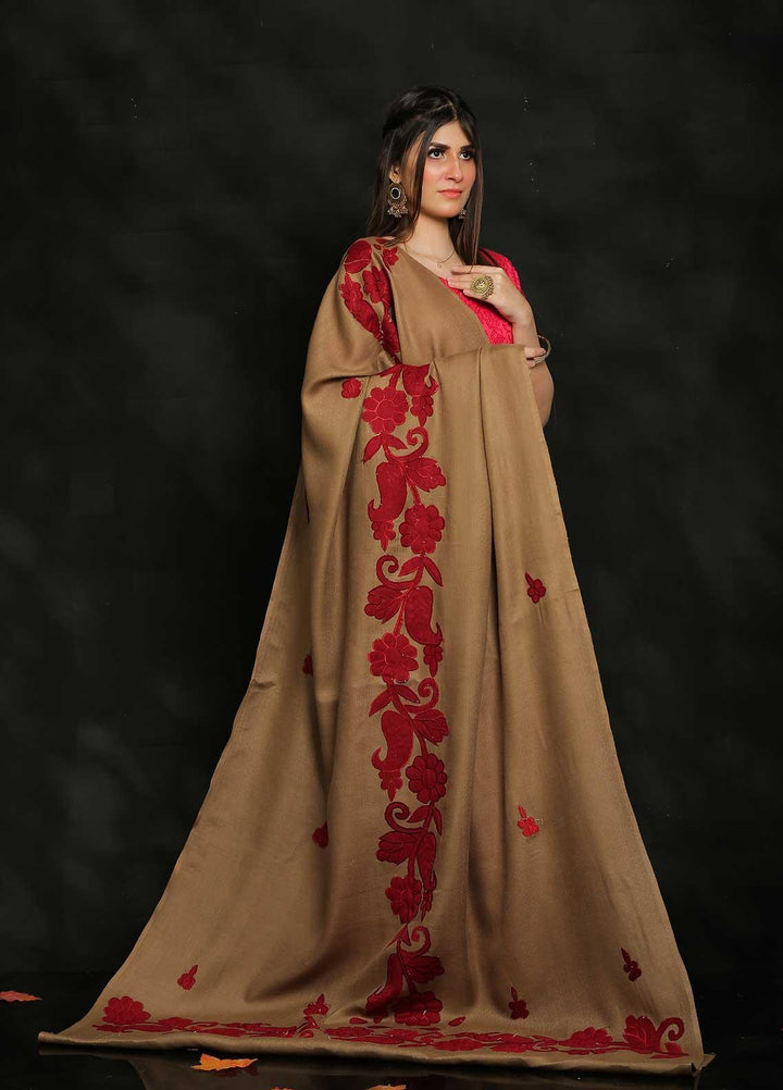 Sanaulla Exclusive Range Embroidered Pashmina  Shawl MIR-834-Mix - Pashmina Shawls