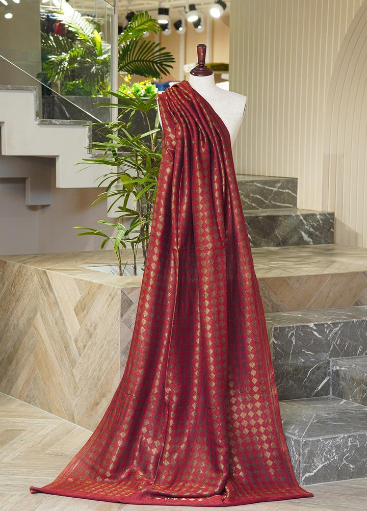 Sanaulla Exclusive Range  Pashmina  Shawls MAMA-01 Rust-2 - Pashmina Shawls