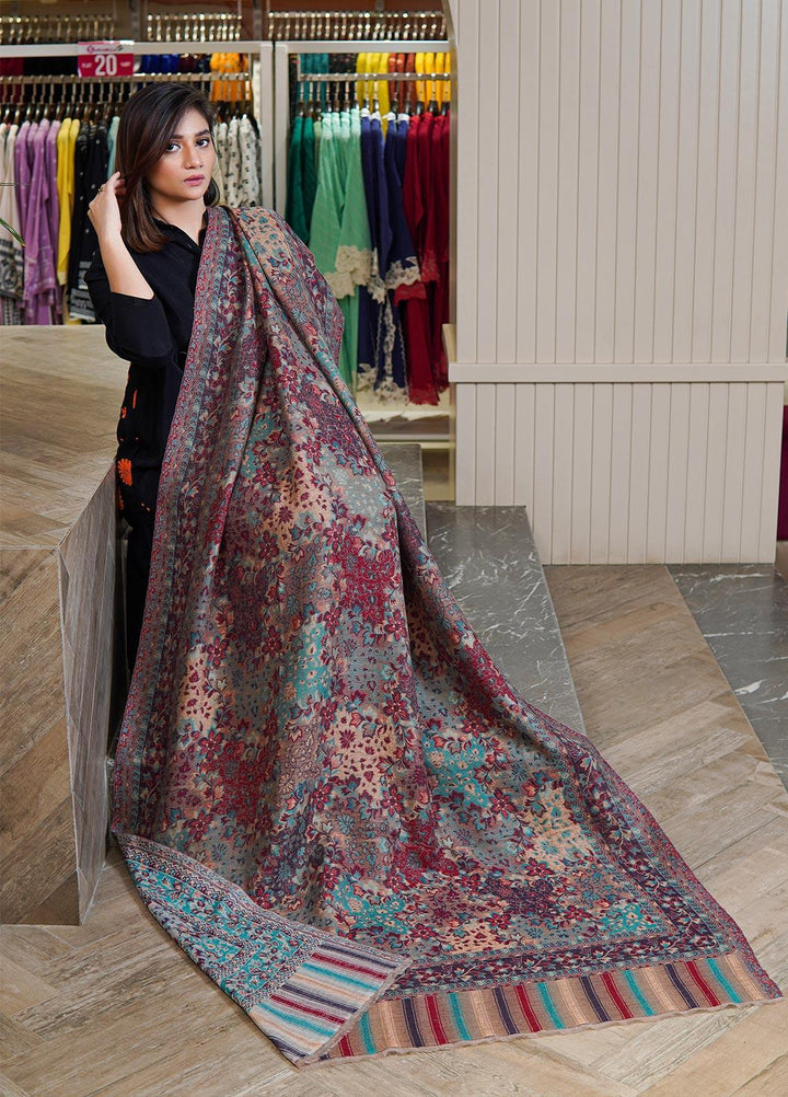 Sanaulla Exclusive Range  Pashmina  Shawls MAMA-10 Multi-2 - Pashmina Shawls