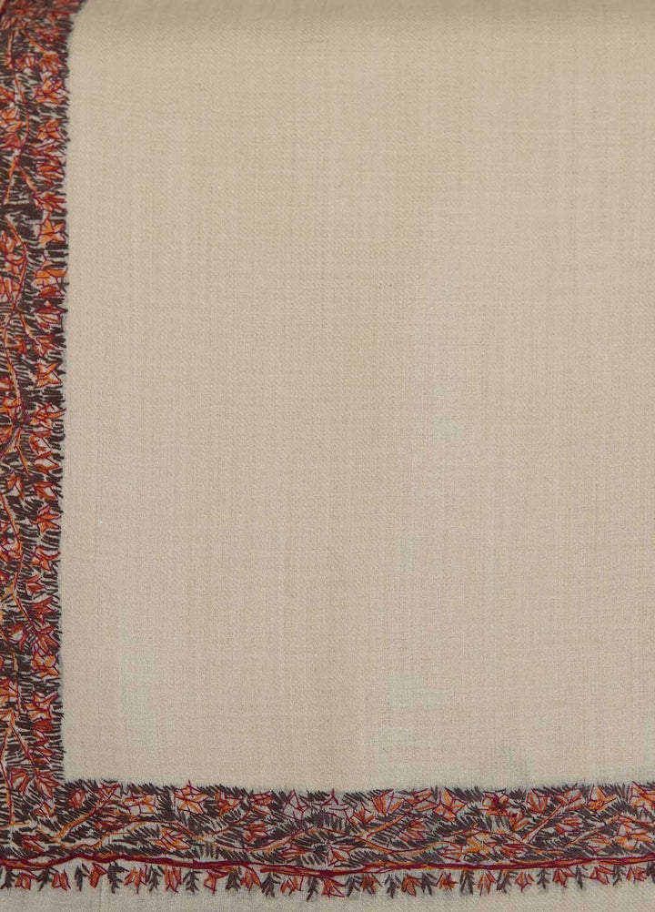 Sanaulla Exclusive Range  Pashmina  Shawls MAMA-18 Fawn-1 - Pashmina Shawls