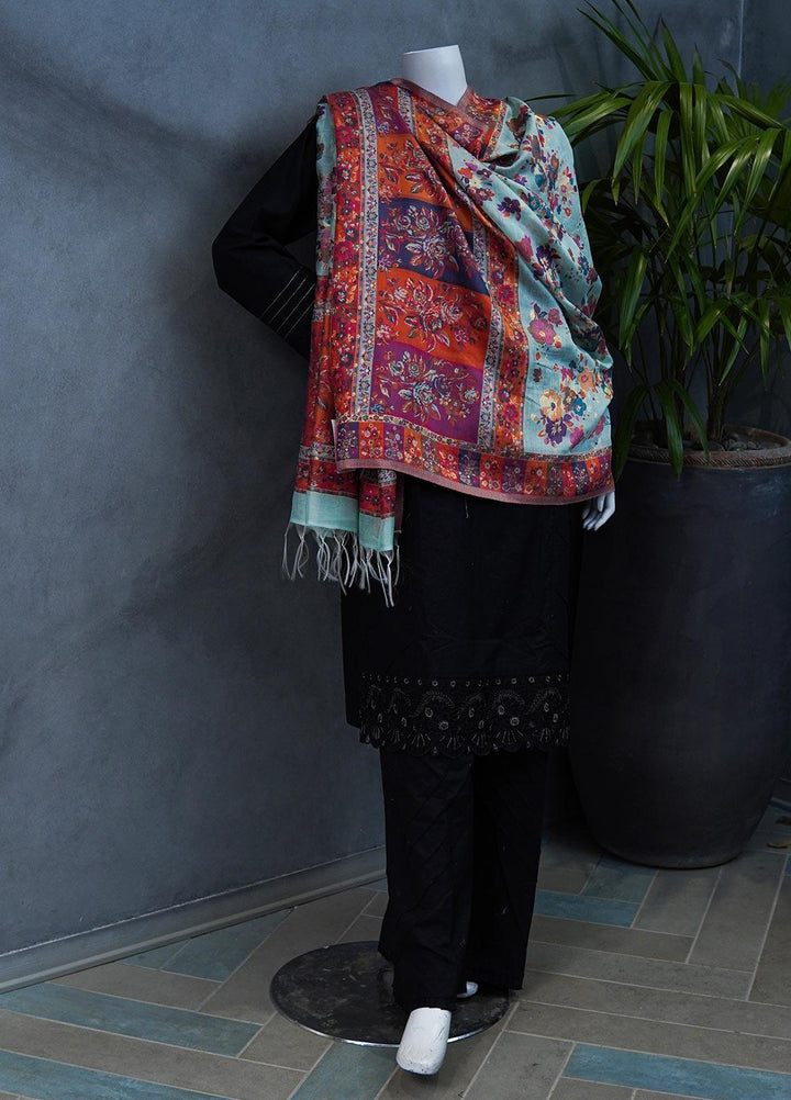 Sanaulla Exclusive Range  Pashmina  Shawls MAMA-11 Multi-7 - Pashmina Shawls