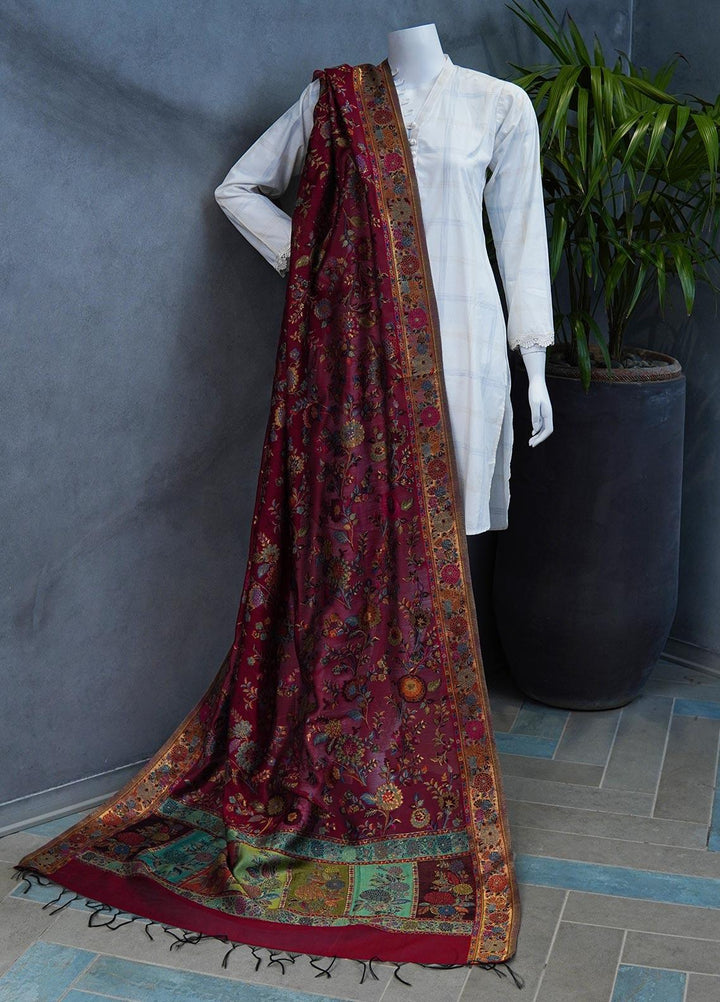 Sanaulla Exclusive Range  Pashmina  Shawls MAMA-11 Multi-8 - Pashmina Shawls