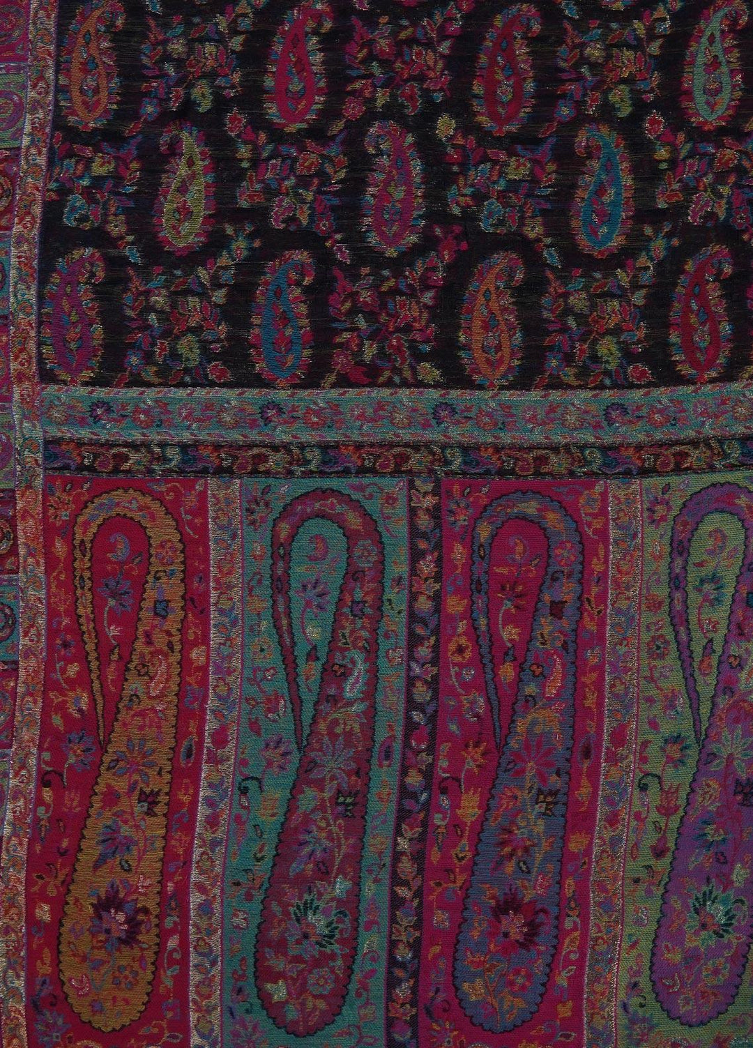 Sanaulla Exclusive Range  Pashmina  Shawls MAMA-11 Multi-9 - Pashmina Shawls