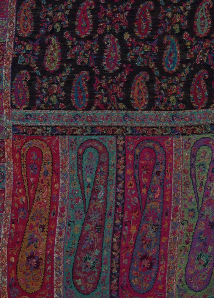 Sanaulla Exclusive Range  Pashmina  Shawls MAMA-11 Multi-9 - Pashmina Shawls