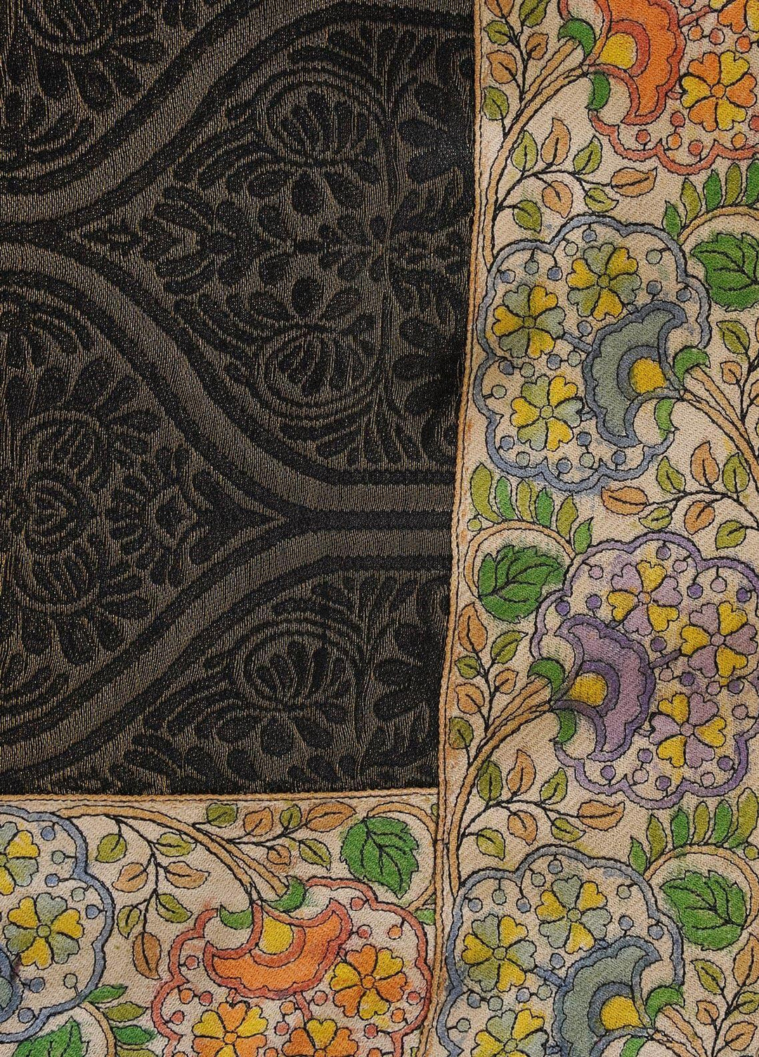 Sanaulla Exclusive Range  Pashmina  Shawls MAMA-04 Brown-3 - Pashmina Shawls