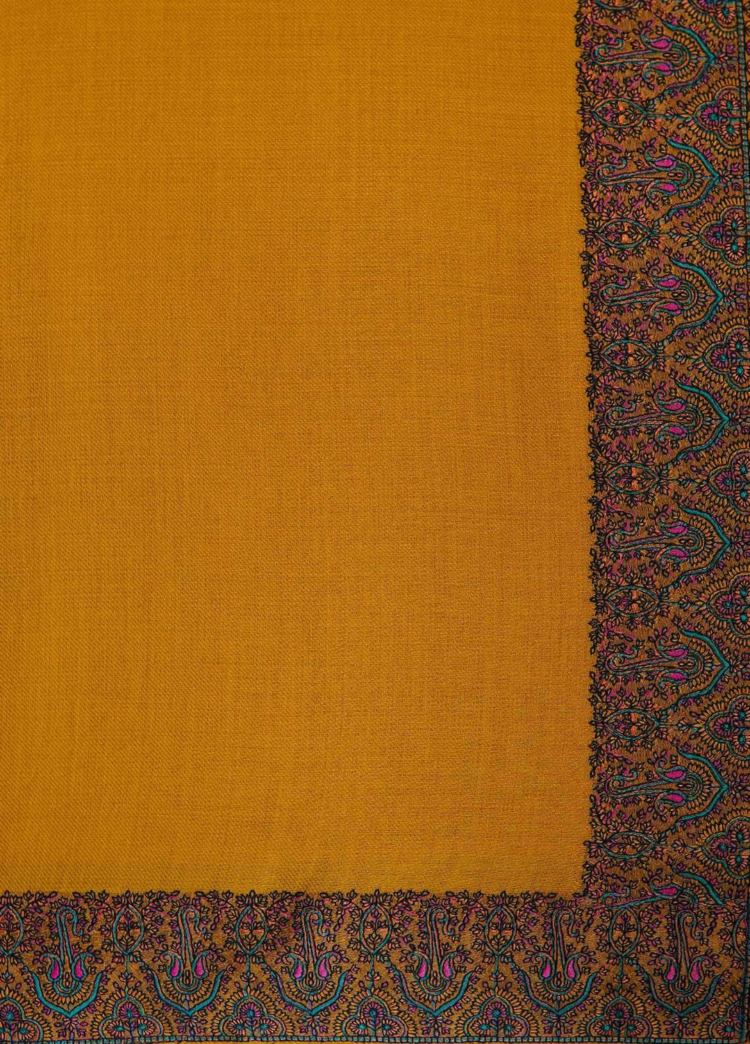 Sanaulla Exclusive Range  Pashmina  Shawls MAMA-31 Yellow - Pashmina Shawls