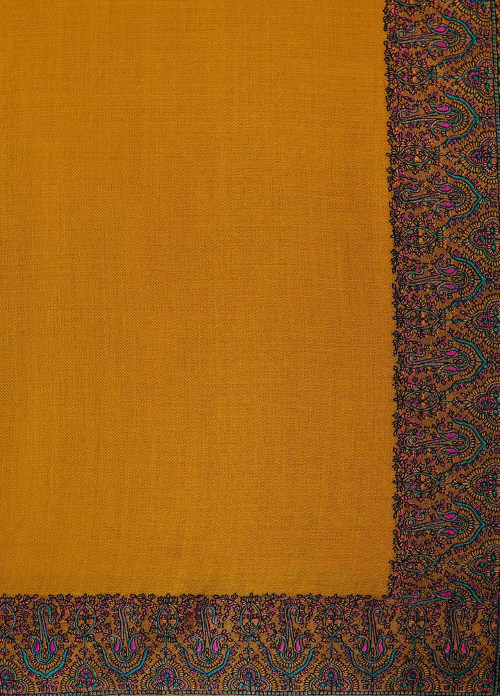 Sanaulla Exclusive Range  Pashmina  Shawls MAMA-31 Yellow - Pashmina Shawls