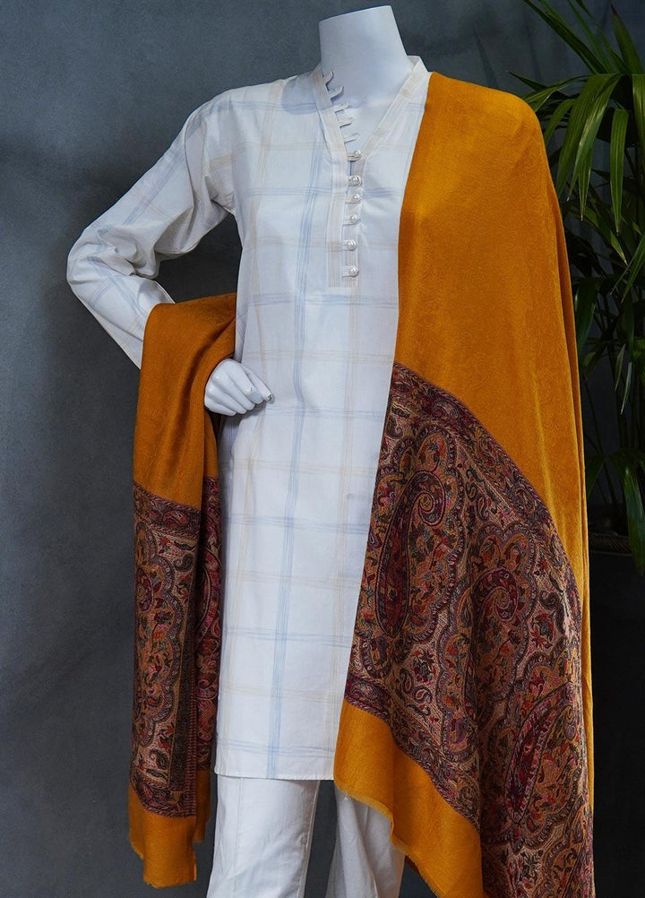 Sanaulla Exclusive Range  Pashmina  Shawls MAMA-34 Multi-3 - Pashmina Shawls
