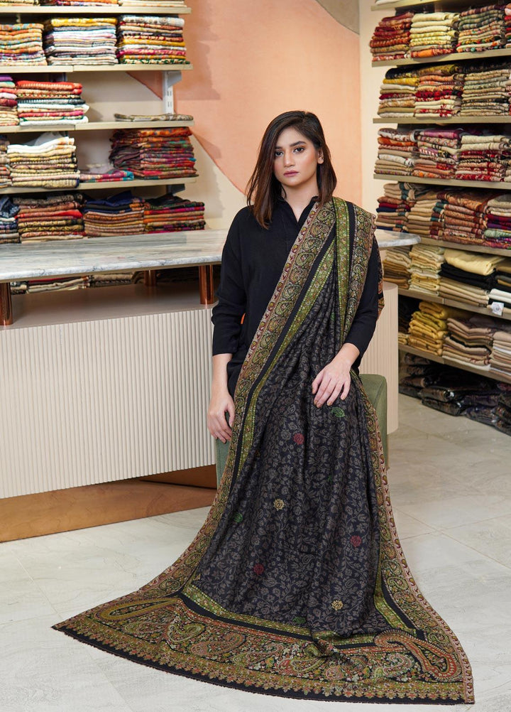 Sanaulla Exclusive Range  Pashmina  Shawls MAMA-32 Multi-5 - Pashmina Shawls