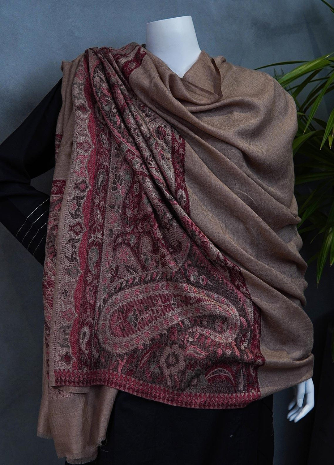 Sanaulla Exclusive Range  Pashmina  Shawls MAMA-34 Multi-9 - Pashmina Shawls