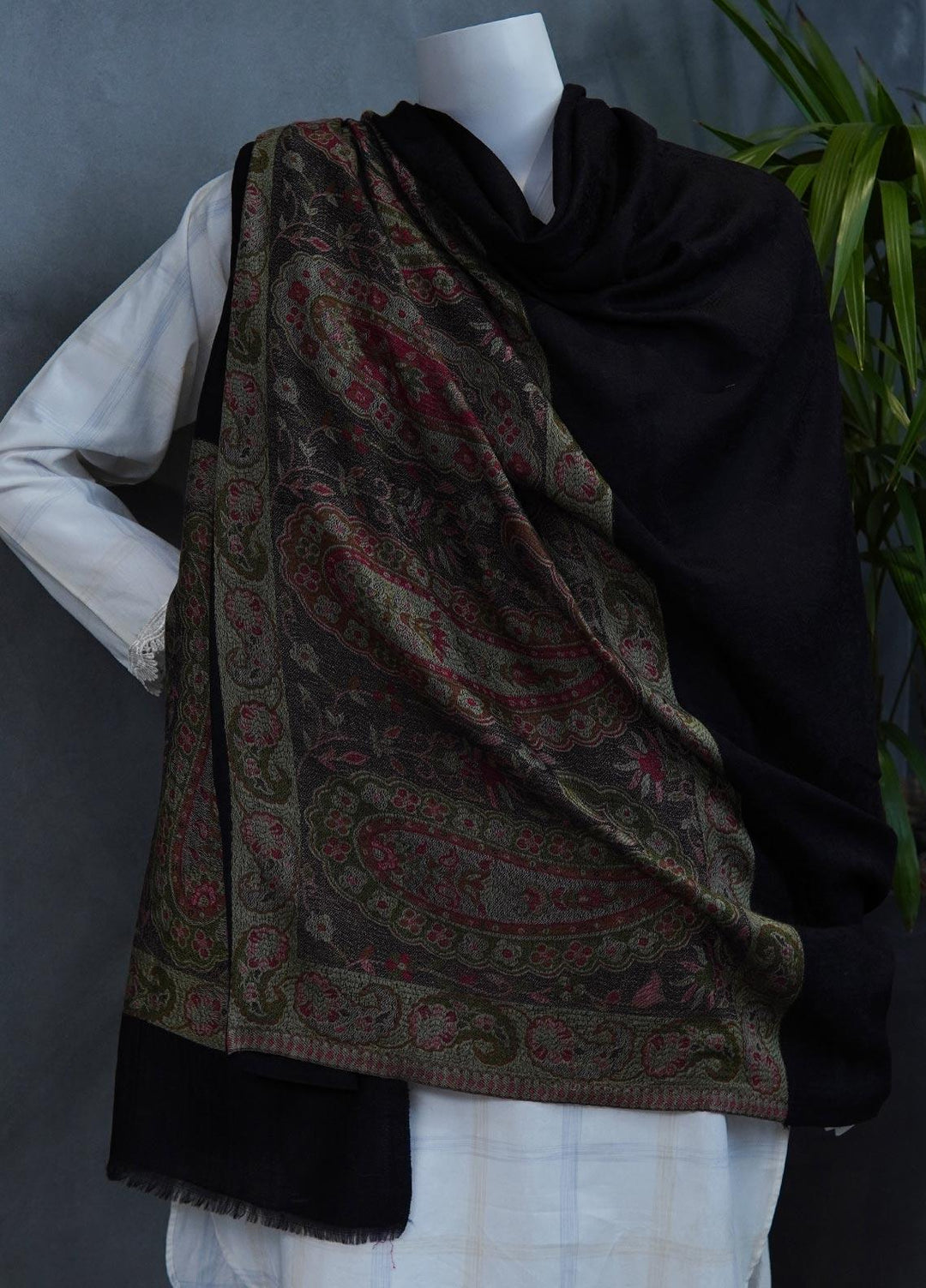 Sanaulla Exclusive Range  Pashmina  Shawls MAMA-34 Multi-14 - Pashmina Shawls