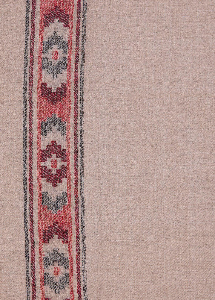 Sanaulla Exclusive Range  Pashmina  Shawls SU22PS-1 M-Shawls Mir-07 Brown - Pashmina Shawls