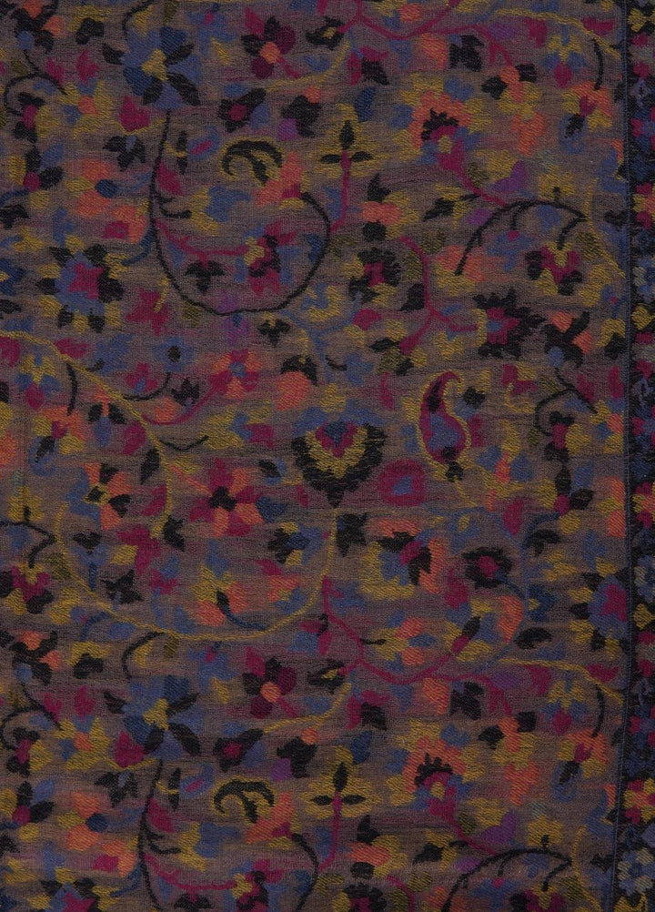 Sanaulla Exclusive Range  Pashmina  Shawls MAMA-10 Multi-4 - Pashmina Shawls