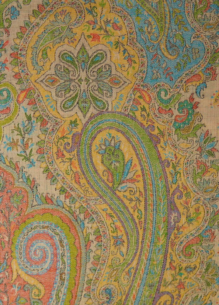 Sanaulla Exclusive Range  Pashmina  Shawls MAMA-42 Multi-3 - Pashmina Shawls