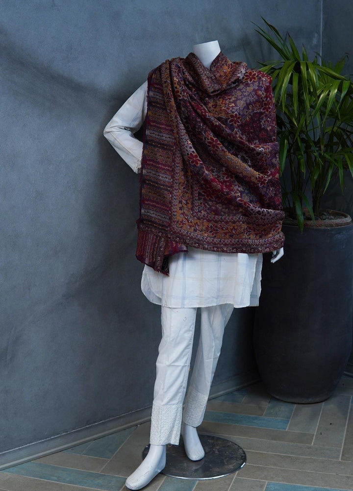 Sanaulla Exclusive Range  Pashmina  Shawls MAMA-10 Multi-5 - Pashmina Shawls