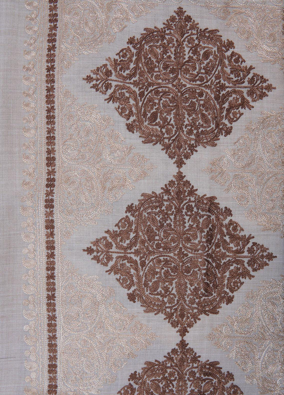 Sanaulla Exclusive Range  Pashmina  Shawls SU22PS-1 H.M AKRAM AKP-16 Fawn-3 - Pashmina Shawls