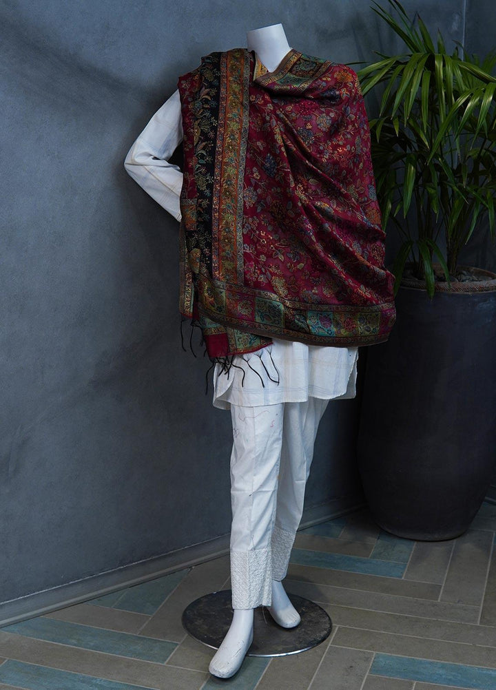 Sanaulla Exclusive Range  Pashmina  Shawls MAMA-11 Multi-3 - Pashmina Shawls