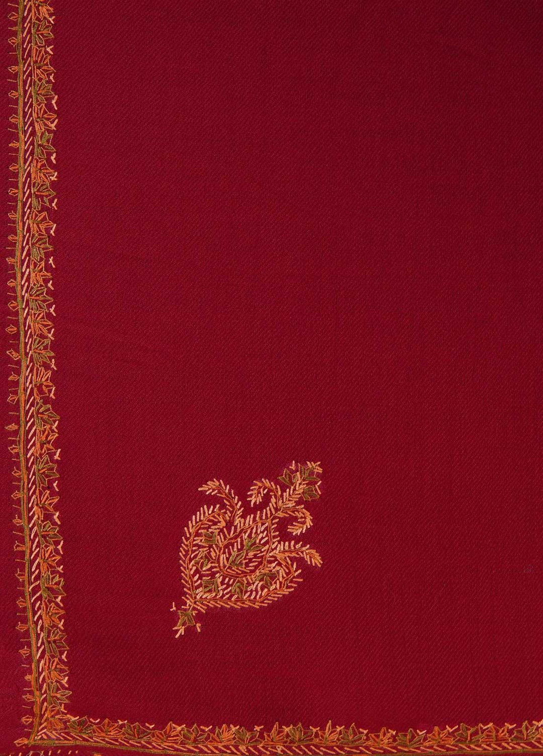 Sanaulla Exclusive Range  Pashmina  Shawls MAMA-24 Red - Pashmina Shawls