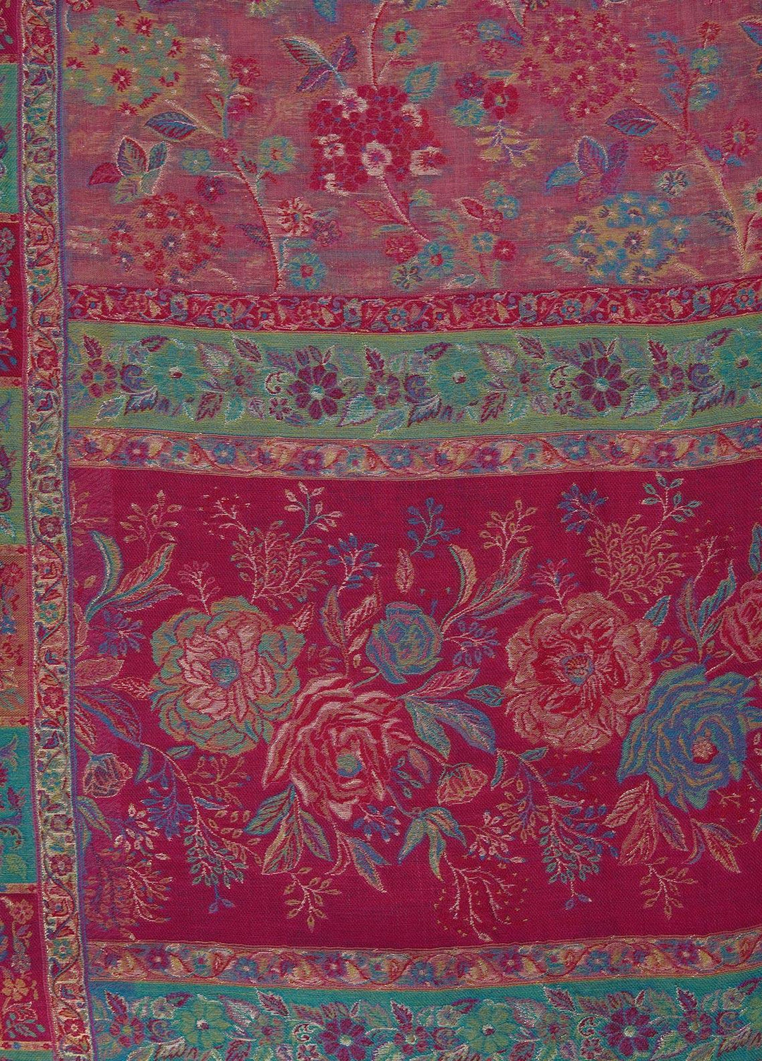 Sanaulla Exclusive Range  Pashmina  Shawls MAMA-11 Multi-6 - Pashmina Shawls